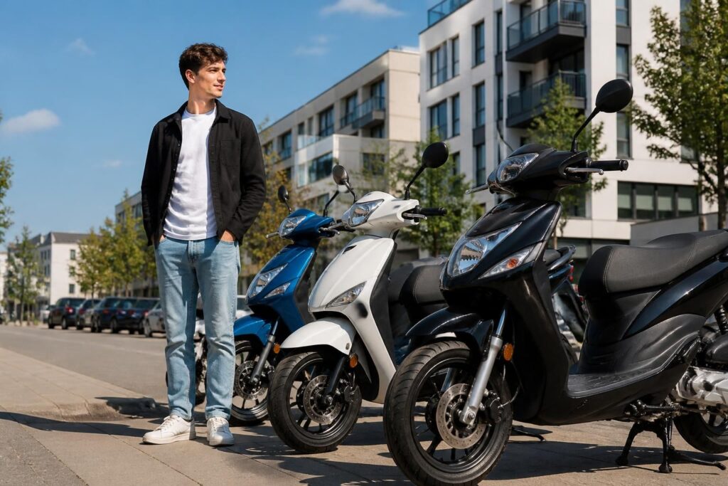 découvrez les meilleurs scooters 50 cm³ pour débuter, avec des modèles fiables et un guide complet sur le budget à prévoir pour votre premier achat.