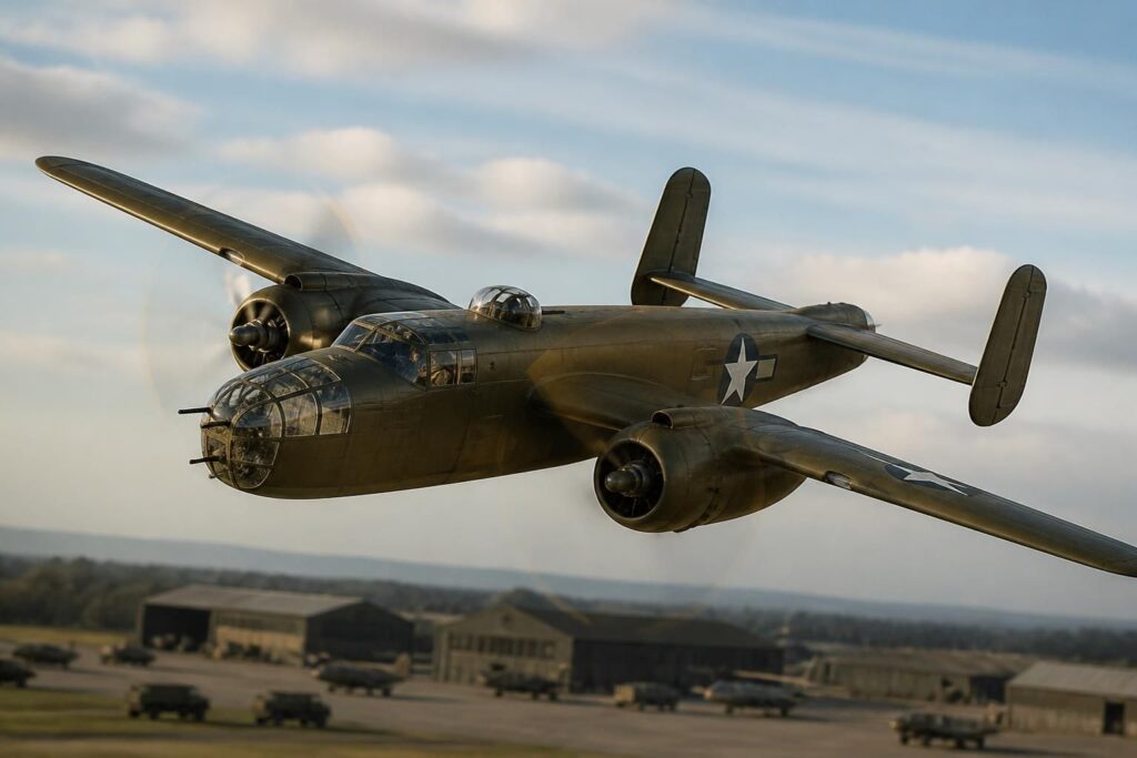 découvrez les caractéristiques techniques et l'histoire fascinante du bombardier mythique avion mitchell b-25, un emblème de l'aviation militaire.