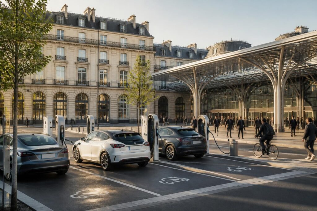 Gare voiture et stationnement : options pour véhicules électriques et hybrides à Paris