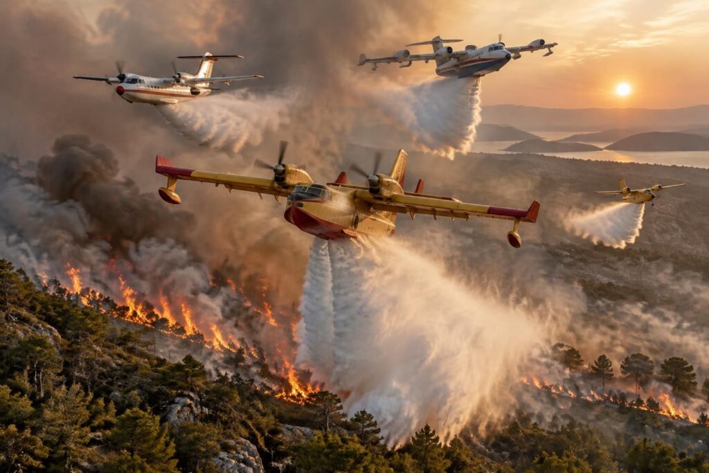 Avions bombardiers d’eau : capacités et modèles français et internationaux