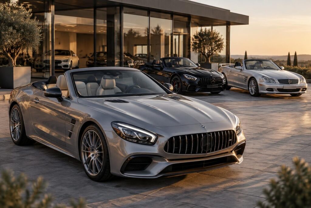 découvrez les prix du mercedes-benz sl roadster, ses versions amg et les meilleures occasions à saisir pour choisir votre cabriolet de luxe.