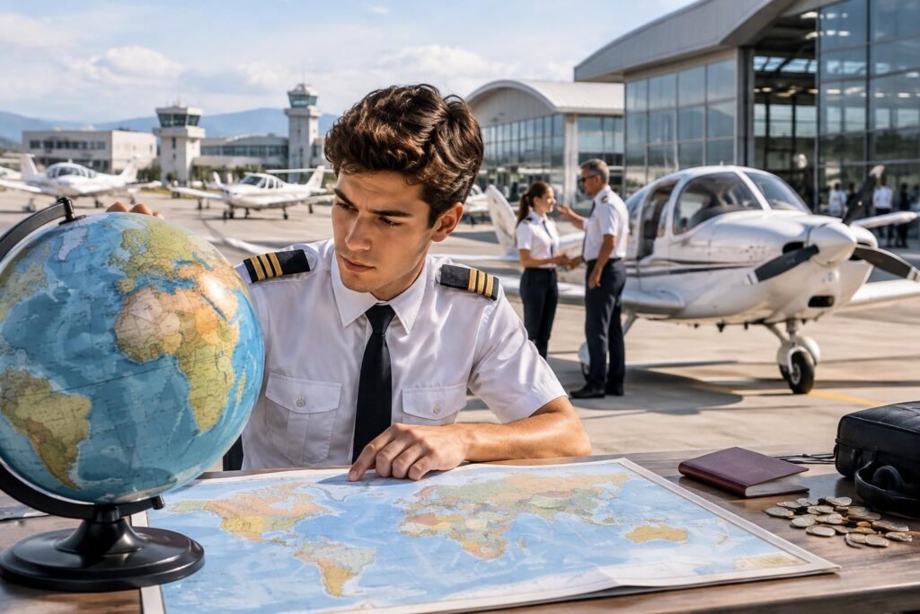 comparez le prix d’une formation de pilote de ligne selon les pays et les écoles spécialisées, et découvrez les critères pour choisir votre parcours.